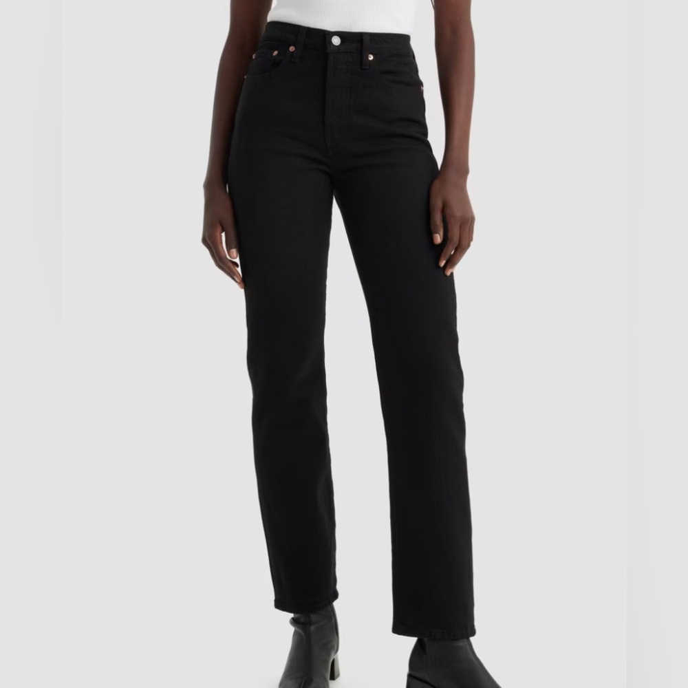 Levi’s Wedgie Straight Crop Jeans | Black | Size 24